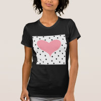 Pink Heart Polka Dots