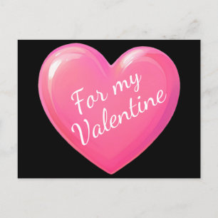 Pink Heart  Postcard