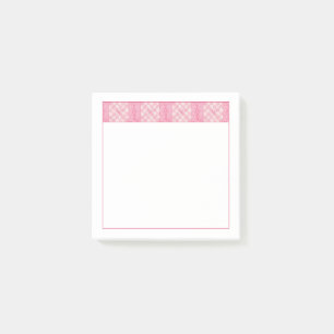 PINK HEART QUILT 3x3 Post It Notepad