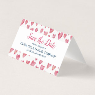 Pink Heart Save the Date