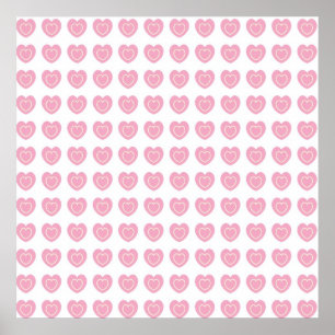Pink Heart Scrapbook or Poster Background Texture
