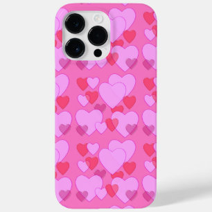 pink heart Shining heart background pink Case-Mate iPhone 14 Pro Max Case