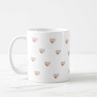 Pink Heart Simple Coffee Mug