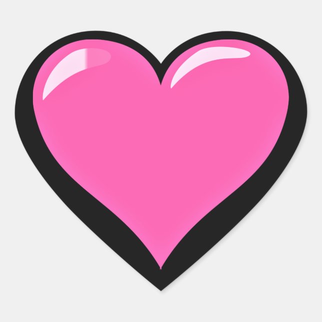 Pink Heart Sticker Love Gift (Front)