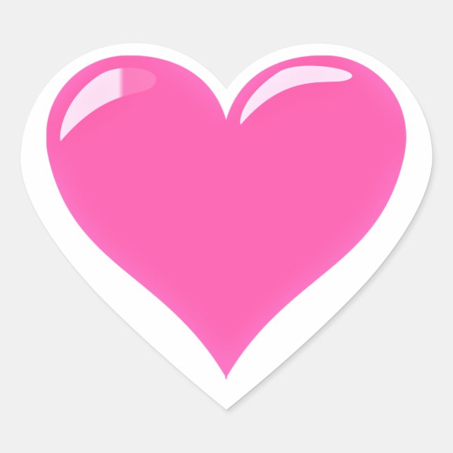 Pink Heart Sticker Your Love Gift (Front)