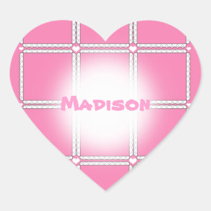 Pink Heart Stickers