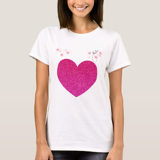 pink heart T-Shirt (Front)