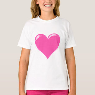 Pink Heart T-Shirt Love