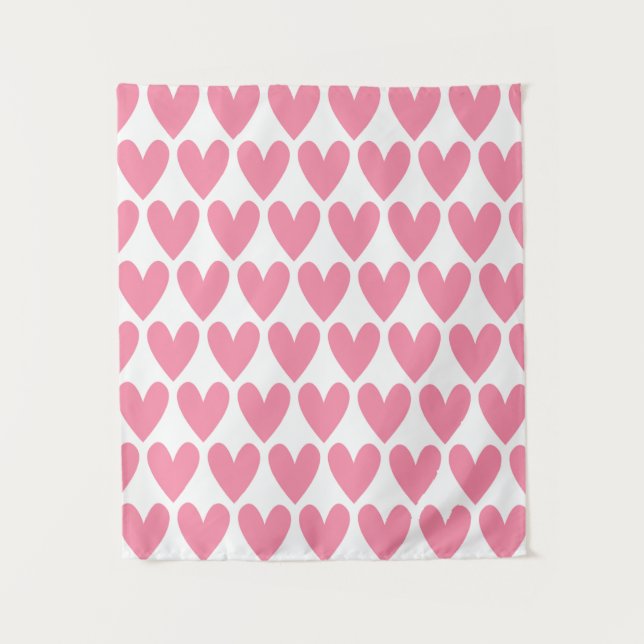 Pink Heart Tapestry (Front)