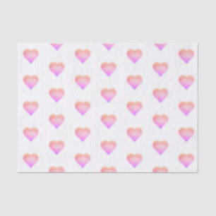 pink heart tissue paper