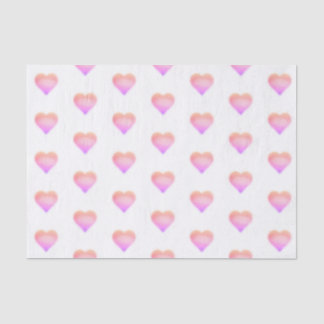 pink heart tissue paper