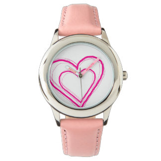 Pink Heart Watch