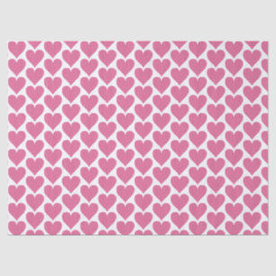 Pink Heart Wedding Tissue Paper for Favours