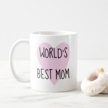 Pink Heart World's Best Mom Mug | Mother's Day Mug