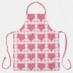 Pink Hearts Apron
