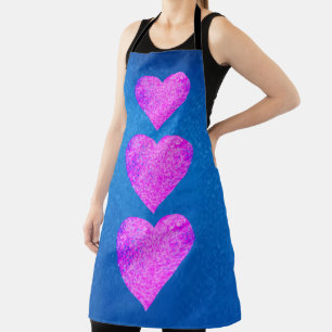 PINK HEARTS APRON