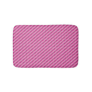 Pink hearts bath mat