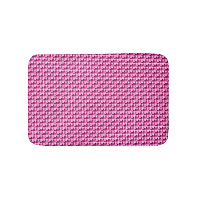 Pink hearts bath mat (Front)