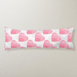 Pink Hearts Body Cushion