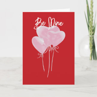 Pink Hearts Card