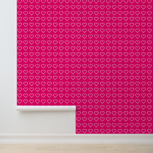 Pink Hearts Custom Colours Wallpaper