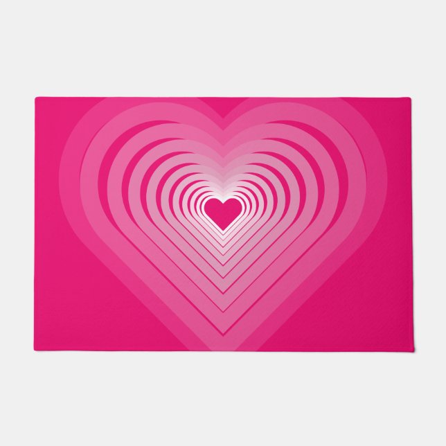 Pink Hearts Doormat (Front)