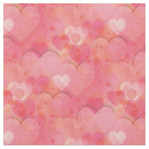 Pink Hearts Dreams Fabric