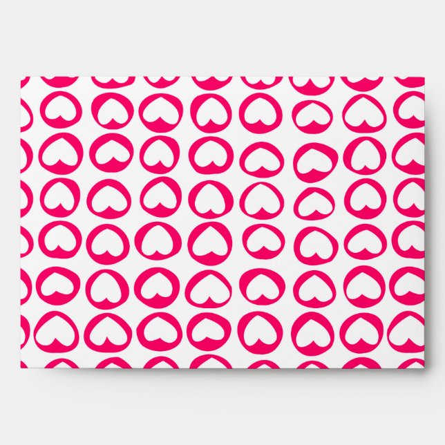 Pink hearts Envelope (Front)