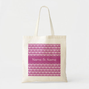 Pink Hearts gift bag, customise Tote Bag
