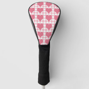 Pink Hearts Golf Head Cover