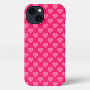 Pink Hearts iPhone 13 Case