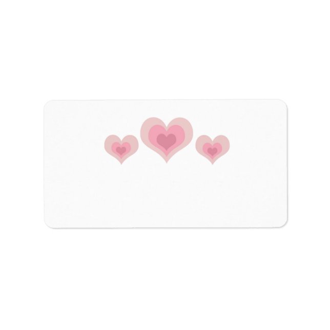 Pink Hearts Label (Front)
