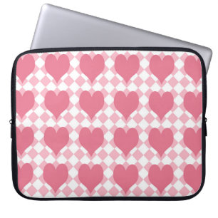 Pink Hearts Laptop Sleeve