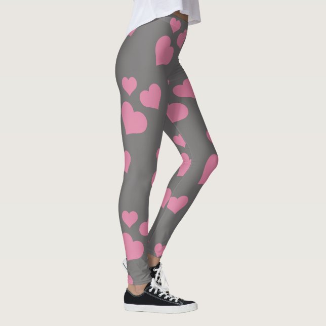 Pink Hearts Leggings (Right)