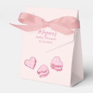 Pink Hearts Little Sweetheart Baby Shower Favour Box