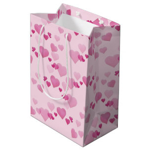 Pink Hearts Medium Gift Bag