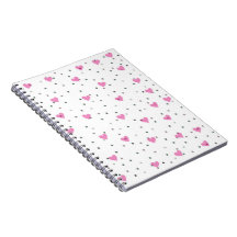 Pink Hearts Notebook