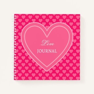 Pink Hearts Notebook