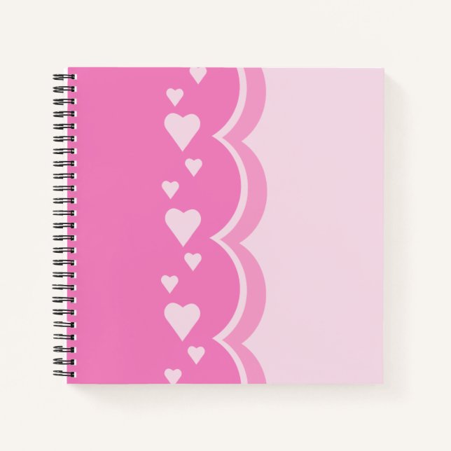 Pink Hearts Notebook (Front)