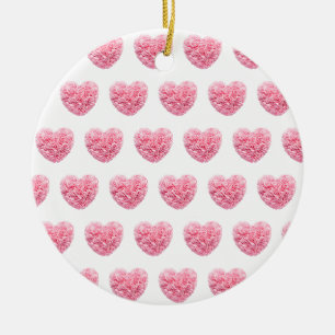 Pink Hearts Ornament