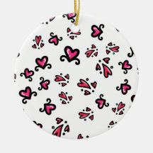 Pink Hearts Pattern – Cute Doodle Design