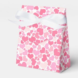 Pink Hearts Pattern -  Favour Box