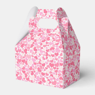 Pink Hearts Pattern -  Favour Box