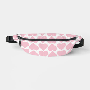 Pink Hearts Pattern, Romantic, Love Bum Bags