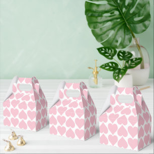 Pink Hearts Pattern, Romantic, Love Favour Box