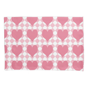 Pink Hearts Pillowcase