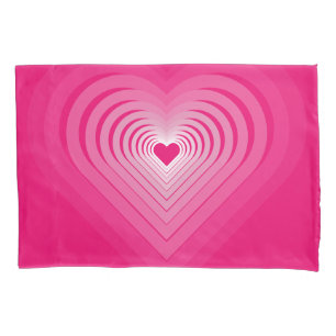 Pink Hearts Pillowcase