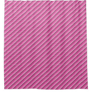 Pink hearts shower curtain