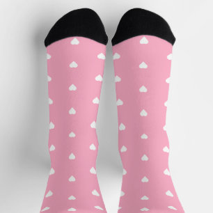 Pink Hearts Socks
