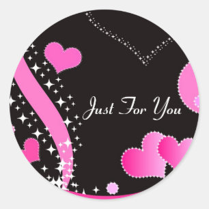 Pink hearts - Sticker